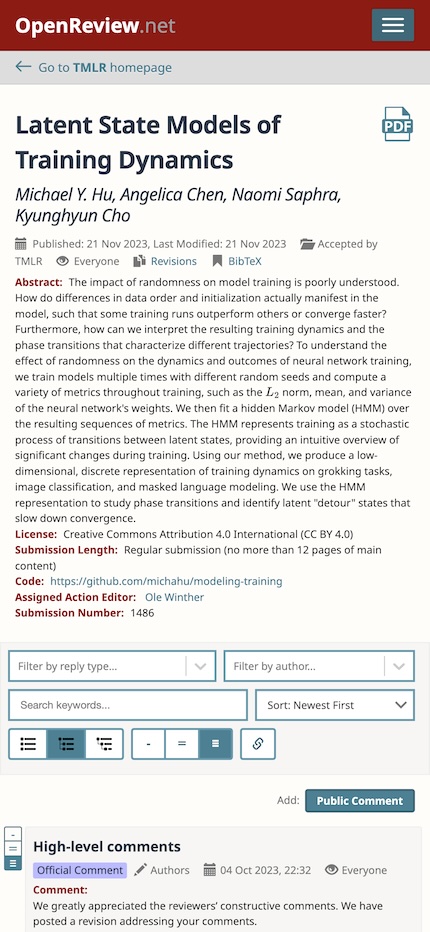 OpenReview screenshot